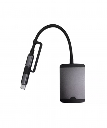 هاب تایپ سی و لایتنینگ مینی 5 درگاه گرین GN5IN1MINIHBBK