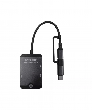 هاب تایپ سی و لایتنینگ مینی 5 درگاه گرین GN5IN1MINIHBBK