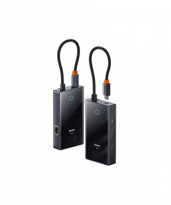 هاب تایپ سی 6 پورت فلزی بیسوس Baseus Focus Series 6 Port Type-C Hub Adapter WKYY030213