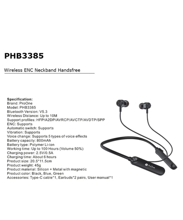هندزفری بی سیم پرووان مدل PHB3385