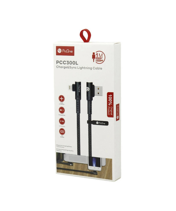 کابل تبدیل USB به لایتنینگ پرووان مدل PCC300L طول 1 متر