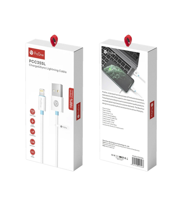 کابل تبدیل USB به لایتنینگ پرووان مدل PCC355L طول 1 متر