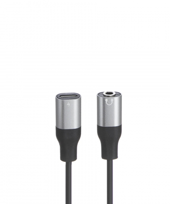 کابل تبدیل لایتنینگ به AUX / USB-C پرووان مدل PCA46 طول 0.15 متر