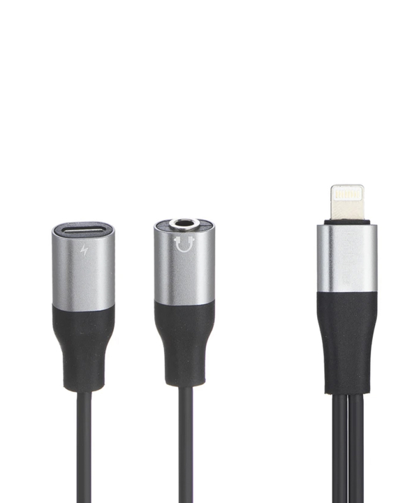 کابل تبدیل لایتنینگ به AUX / USB-C پرووان مدل PCA46 طول 0.15 متر