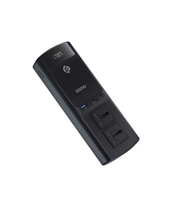 اینورتر خودرو برق 500 وات و پاوربانک پاورولوژی Powerology Universal Multi-Port Car Inverter PCCSR008