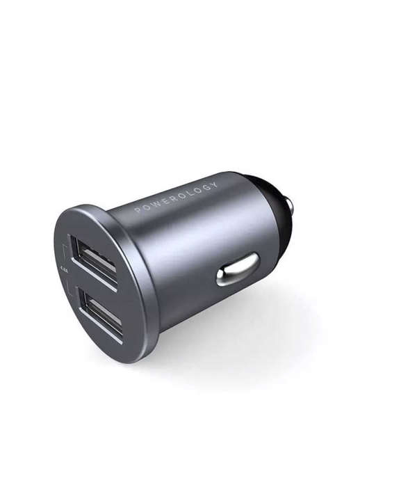 شارژر فندکی فست شارژ ماشین 24 وات پاورولوژی PCCSR001-BK