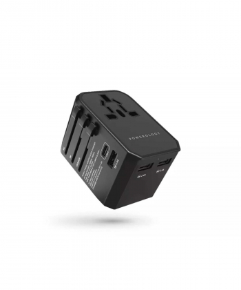 شارژر دیواری مسافرتی پاورولوژی Powerology Universal Multi-Port Travel Adapter PD45W P