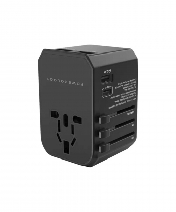 شارژر دیواری مسافرتی پاورولوژی Powerology Universal Multi-Port Travel Adapter PD45W P