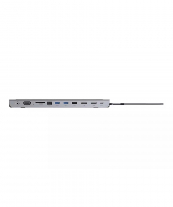 هاب تایپ سی پاورولوژی Powerology 11 in 1 USB Multiport Hub & Laptop Stand P11CHBMCGY