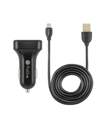 شارژر فندکی پرووان مدل PCG16 به همراه کابل تبدیل MicroUsb