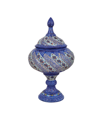قندان مینا کاری مدل پایه دار سلام Salam کد 1098