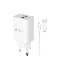 شارژر دیواری پرووان مدل PWC525 به همراه کابل تبدیل MicroUSB