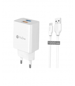 شارژر دیواری پرووان مدل PWC520 به همراه کابل تبدیل microusb