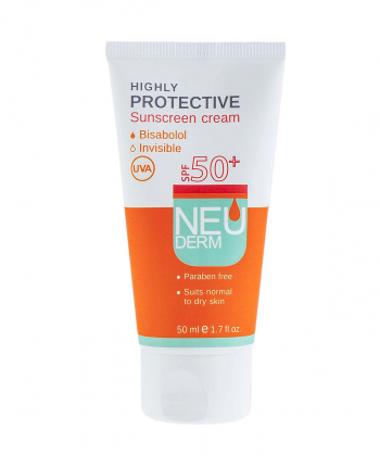 کرم ضد آفتاب فاقد چربی SPF50 نئودرم Neuderm حجم 50 میلی لیتر