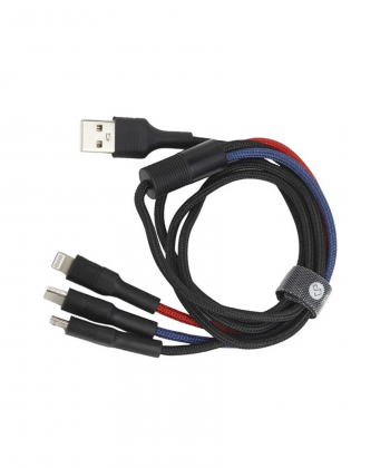 کابل تبدیل USB به USB-C / microUSB / لایتنینگ پرووان مدل PCC280 طول 1 متر