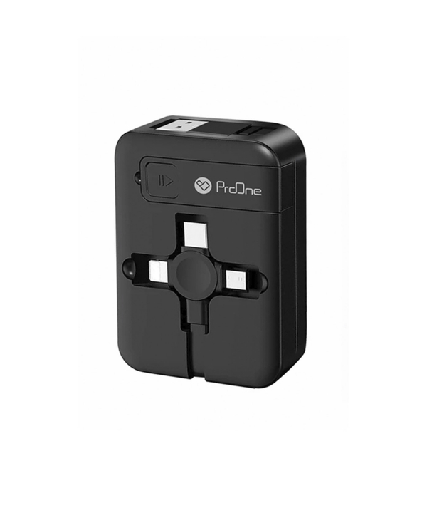 کابل تبدیل USB به USB-C / microUSB / لایتنینگ پرووان مدل PCC365R طول 1 متر