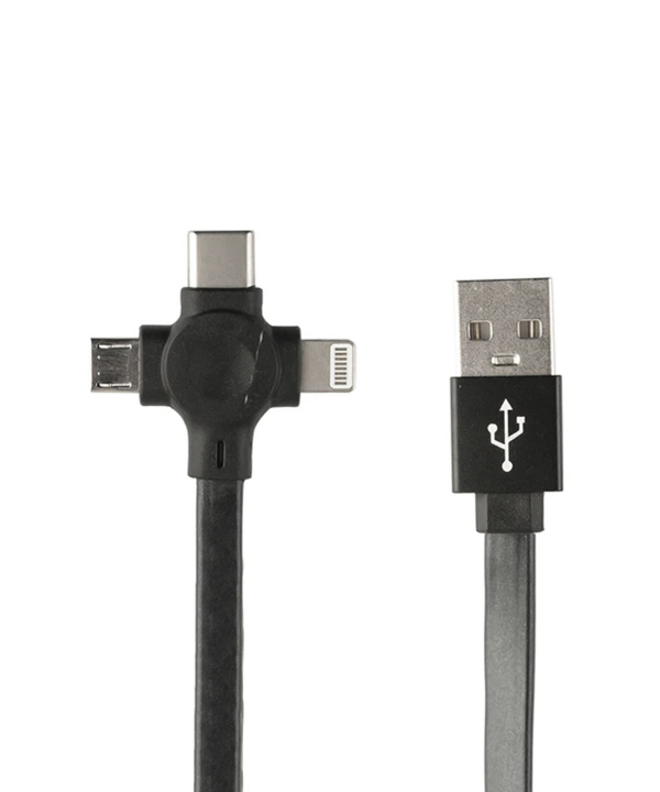 کابل تبدیل USB به USB-C / microUSB / لایتنینگ پرووان مدل PCC365R طول 1 متر