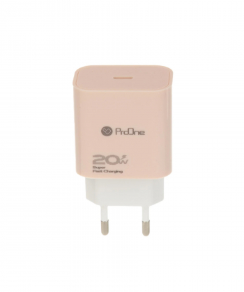 شارژر دیواری 20 وات پرووان مدل PWC540C به همراه کابل تبدیل usb-c