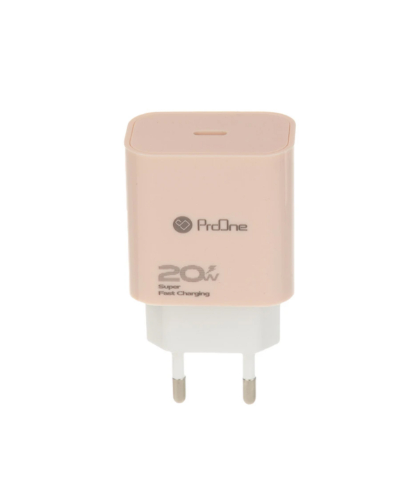 شارژر دیواری 20 وات پرووان مدل PWC540C به همراه کابل تبدیل usb-c