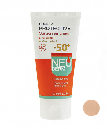 کرم ضد آفتاب SPF50 نئودرم Neuderm حجم 50 میلی لیتر