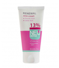 کرم لایه بردار نئودرم Neuderm مدل Renewal AHA 13% حجم 50 میلی لیتر
