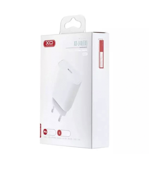 شارژ دیواری تک پورت تایپ سی 18 وات ایکس او XO L40 Wall Adapter with USB-C port 18W