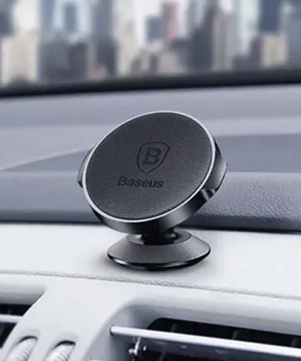 پایه نگهدارنده آهن ربایی بیسوس Baseus Small Ears Series Magnetic Suction Bracket Leather Type