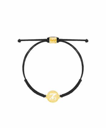 دستبند طلا بافت مکرمه نماد ماه دی پرسته Parasteh کد146196