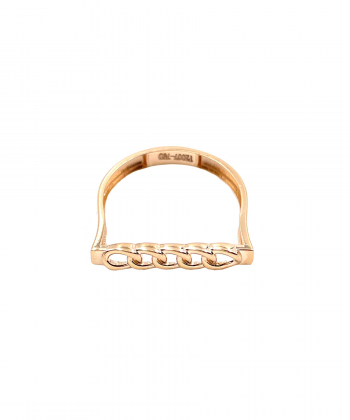 انگشتر مینیمال بافتی هماتیت گلد Hematite Gold کد 131557