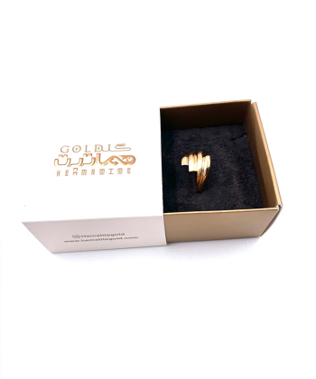 انگشتر ریحان بهشاد هماتیت گلد Hematite Gold کد 131215