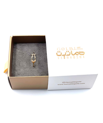 انگشتر مینیمال برندا هماتیت گلد Hematite Gold کد 132284