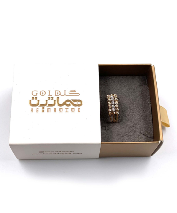 انگشتر البرناردو زیبا هماتیت گلد Hematite Gold کد 132603
