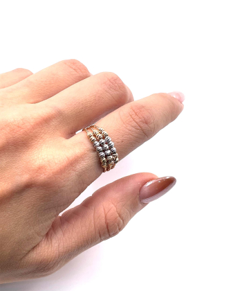 انگشتر البرناردو رستا هماتیت گلد Hematite Gold کد 132604