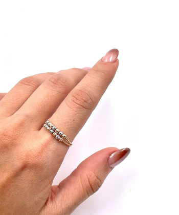 انگشتر البرناردو آوا هماتیت گلد Hematite Gold کد 132605