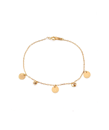 دستبند سکه ای مهسا هماتیت گلد Hematite Gold کد 131840
