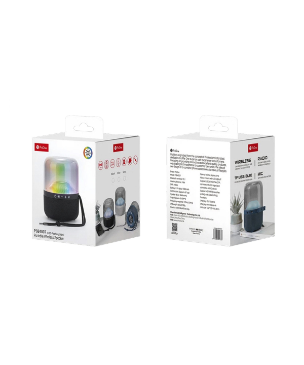 اسپیکر بی سیم قابل حمل پرووان مدل PORTABLE WIRELESS SPEAKER PSB4507