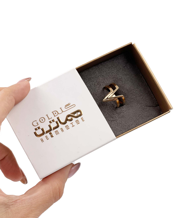 انگشتر مصری ماه هماتیت گلد Hematite Gold کد 135745