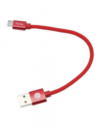 کابل تبدیل USB به microUSB پرووان مدل S01 طول 0.20 متر