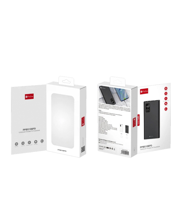 پاوربانک پرووان مدل PPB5108PD ظرفیت 10000 میلی آمپرساعت
