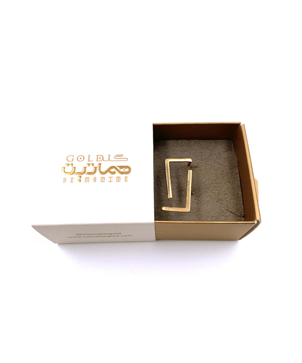 انگشتر هندسی خطی هماتیت گلد Hematite Gold کد 135751