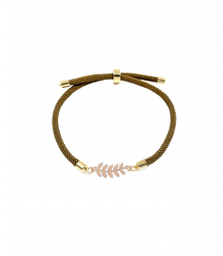 دستبند برگ زیتون هماتیت گلد Hematite Gold کد 132025