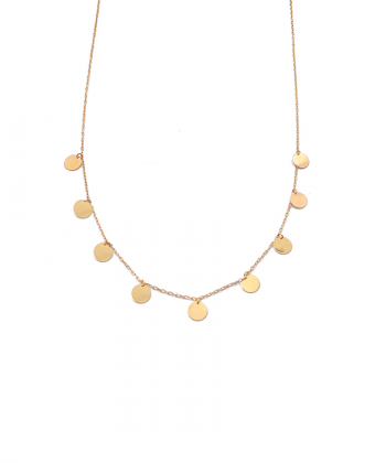 گردنبند سکه ای ترانه هماتیت گلد Hematite Gold کد 131488