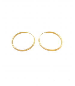 گوشواره حلقه ای براق1 هماتیت گلد Hematite Gold کد 130271