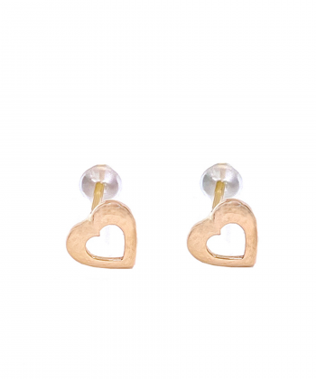 گوشواره قلبی سارن هماتیت گلد Hematite Gold کد 135763