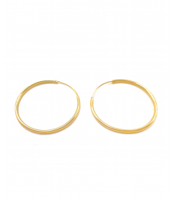گوشواره حلقه ای سلنا هماتیت گلد Hematite Gold کد 135758