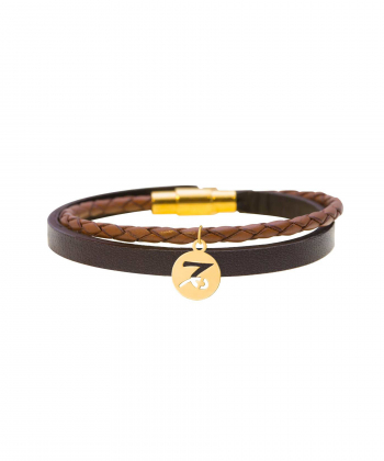 دستبند طلا چرمی نماد ماه دی پرسته Parasteh کد54323