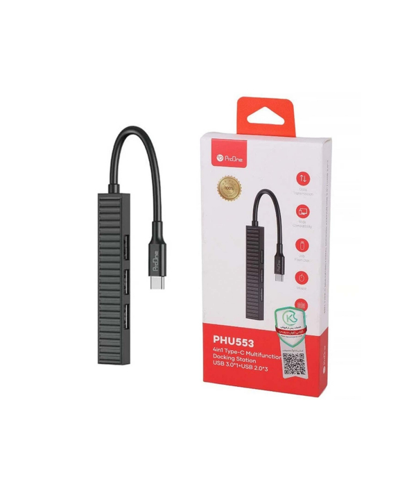هاب 4 پورت USB-C پرووان مدل PHU553