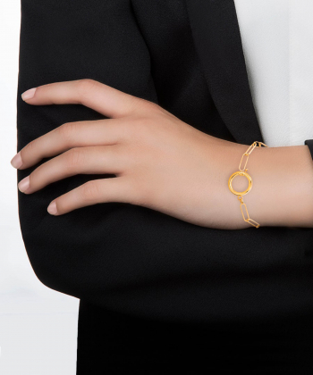 دستبند زنجیر طلا زنجیر کیا گالری Kia Gallery کد OB004