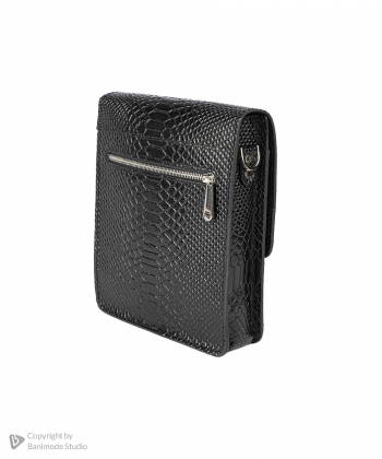 کیف دوشی چرم طبیعی زنانه منط مدل b277