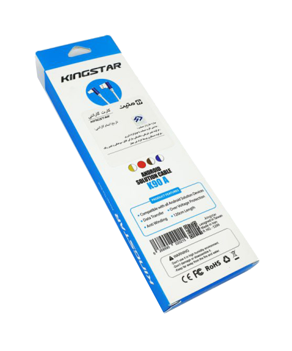 کابل تبدیل USB به microUSB کینگ استار مدل K90A طول 1.1 متر